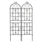 Metal Garden Rustproof Trellis for Climbing Plants – Outdoor Flower Support