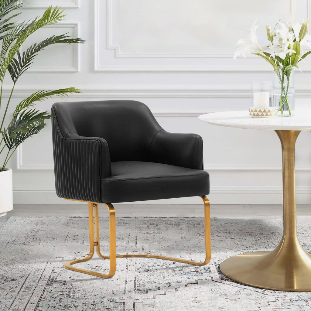Modern Dining Chair with Solid Wood Frame - Dark Gray, Beige, or Black