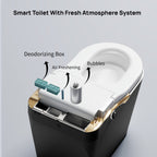 Tankless Modern Smart Toilet with Bidet and Auto Flush - White