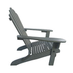 Walnut Adirondack Chair with Foldable Design - Outdoor or Indoor