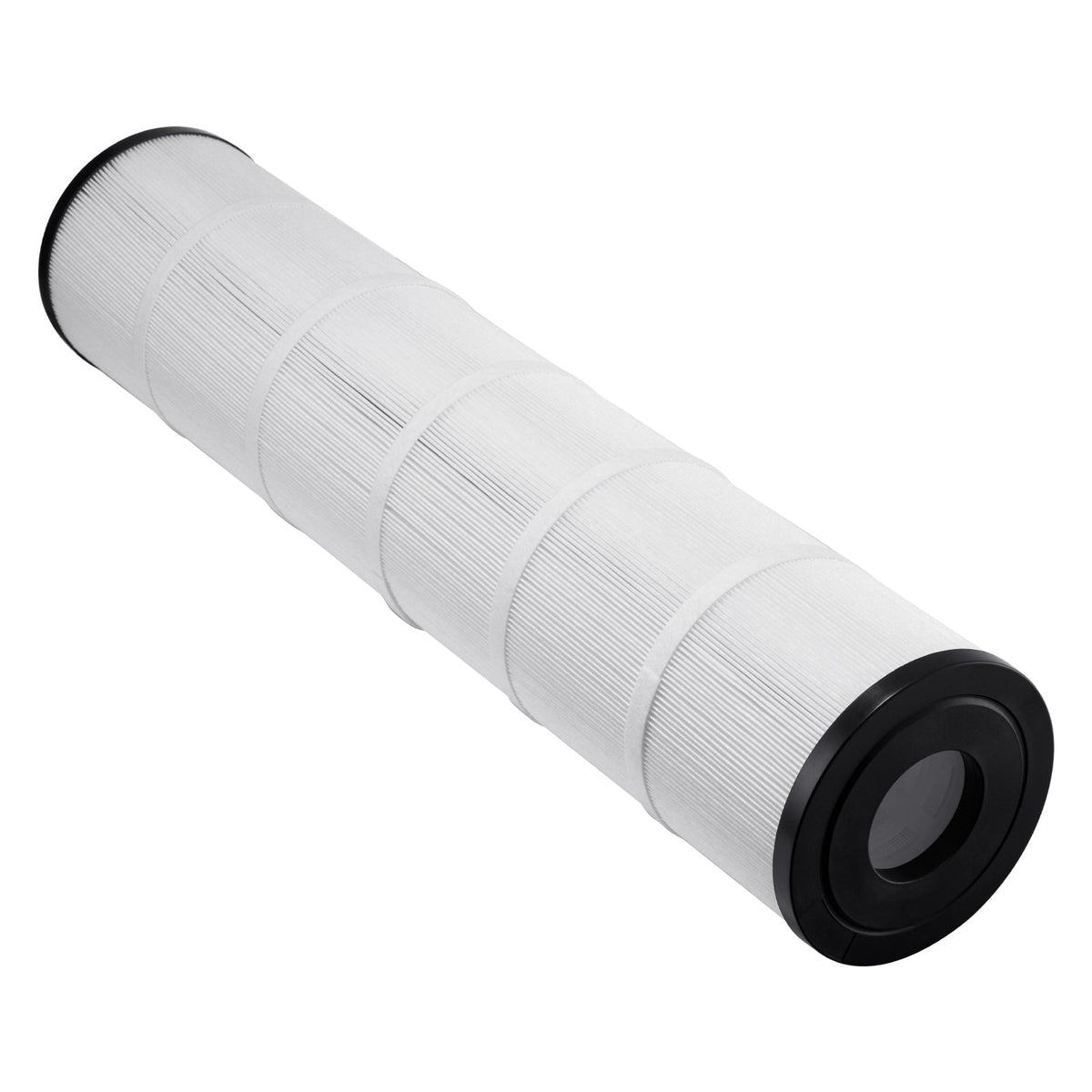 Hot Tub Spa Pool Filter Cartridge 4-Pack with Trilobal Fiber - Black