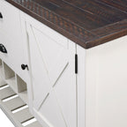 2 Drawer Server with Spacious Storage - Brown