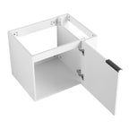 Modern Bathroom Vanity with Side Storage - Light Brown or White
