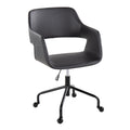 Contemporary Adjustable Office Chair with Cushioned Seat - Multiple Colors