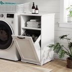 Laundry Cabinet with Removable Liner Bag - Bathroom Storage