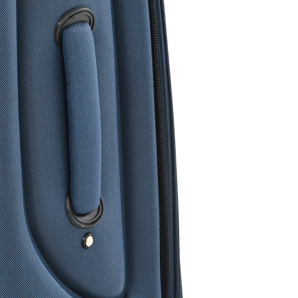 Softside Expandable 3 Piece Luggage Set with Spinner Wheels - Dark Blue