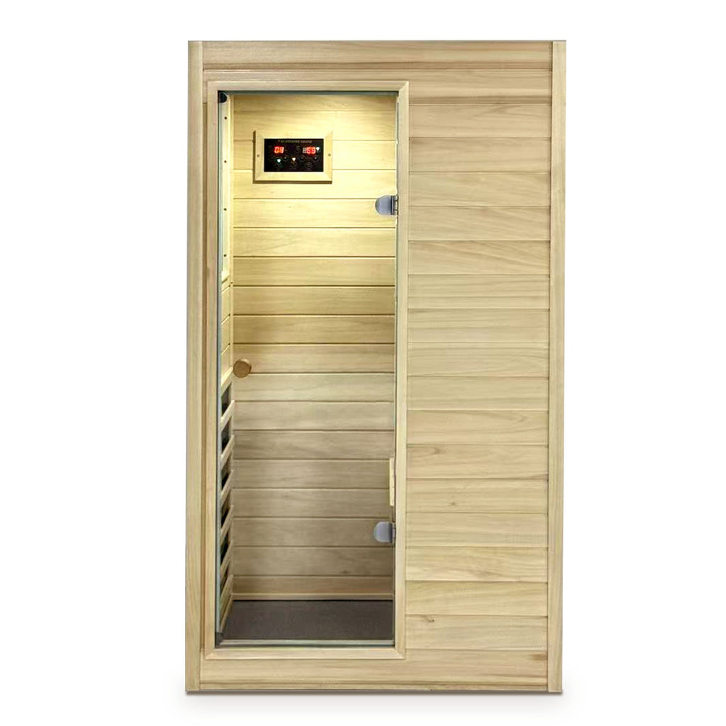 Far Infrared Sauna Room with Digital Controls - European Aspen