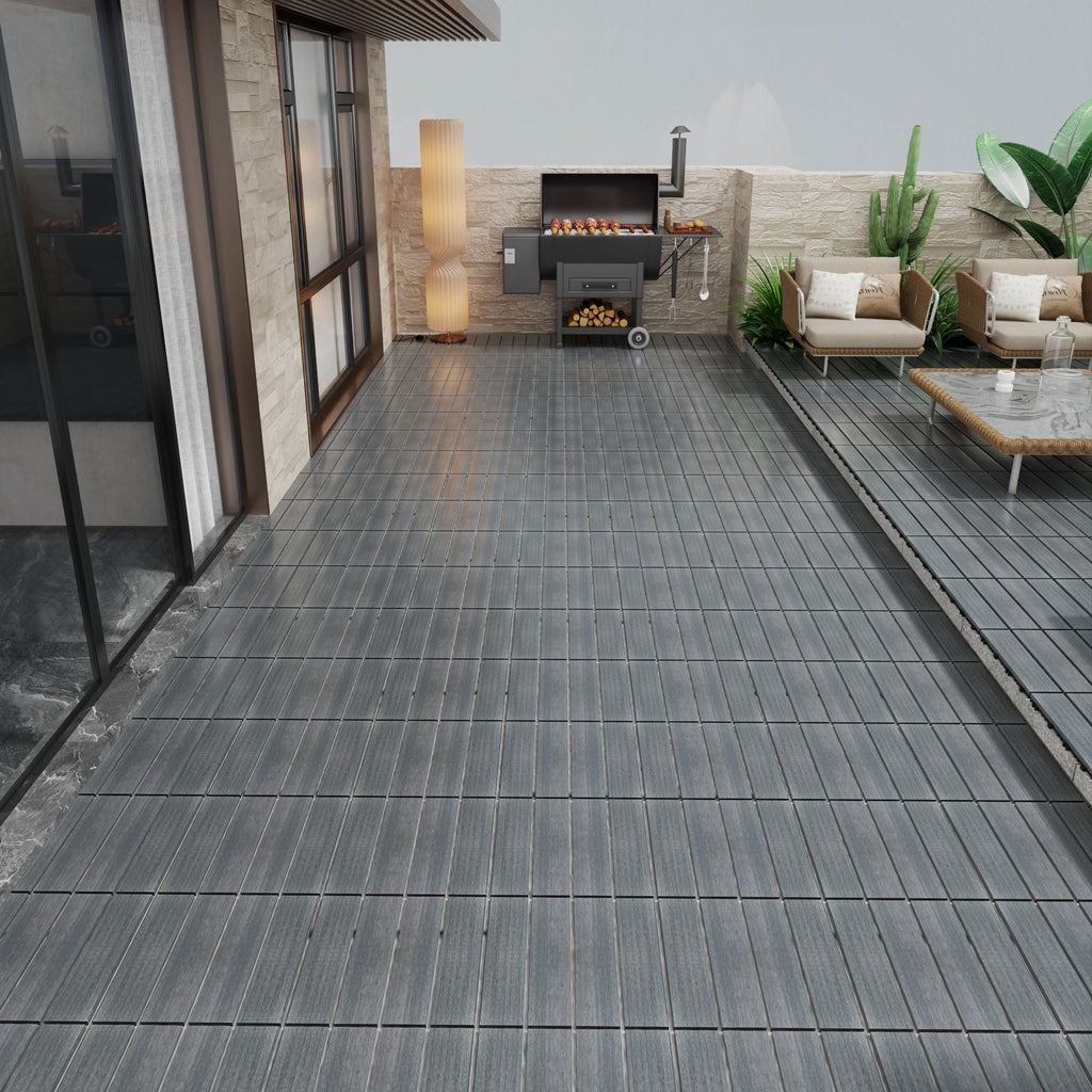 Weather Resistant Interlocking Deck Tiles - Light Brown or Dark Gray