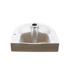 Wall Mounted Bathroom Sink with Towel Bar and Faucet - White / Black