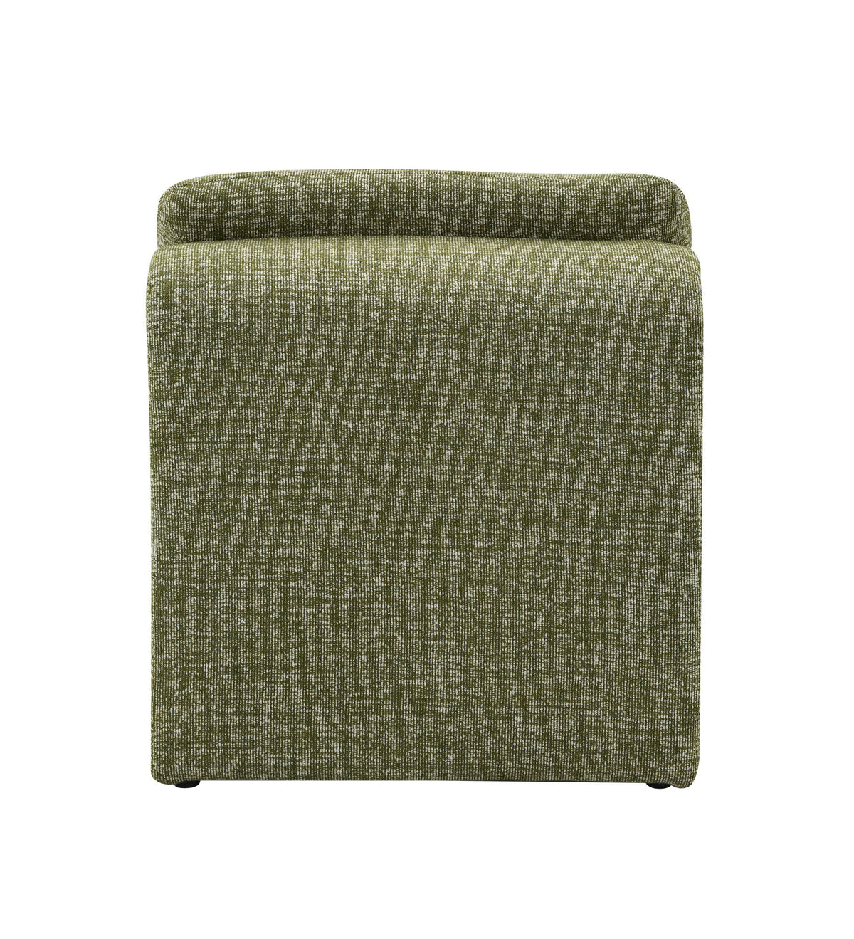 Curved Shape Accent Chair with Premium Fabric Upholstery - Beige or Green