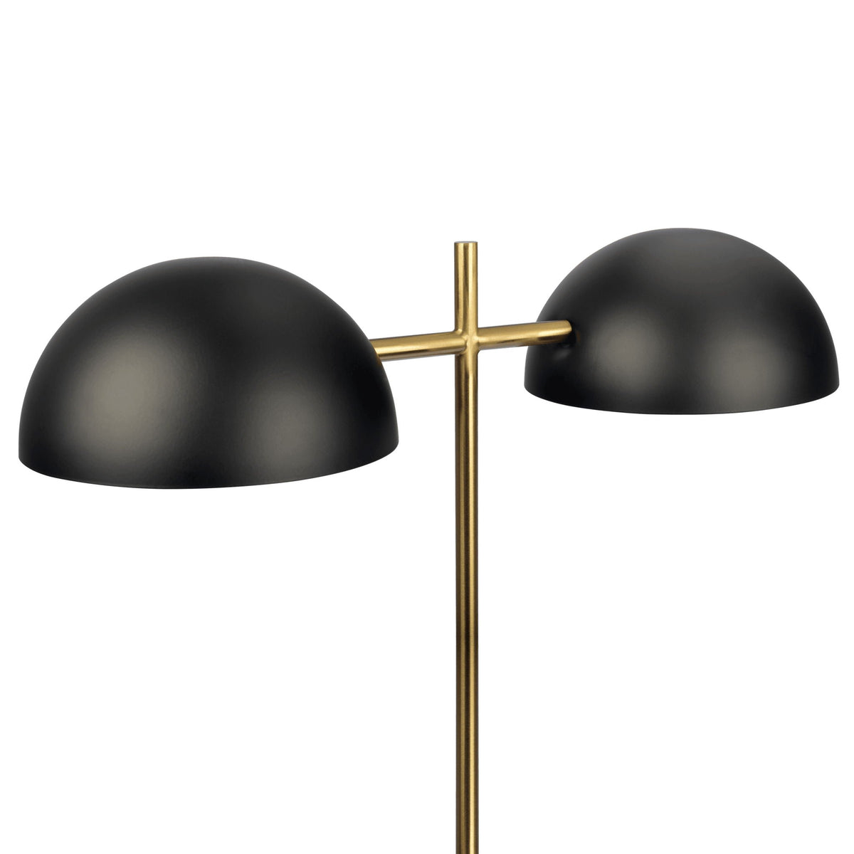 Hydro Table Lamp with Double Lamp and Marble Base - Black / Gold / Marble