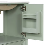 Freestanding Vanity with Drawer & Soft Close Doors - Green or White