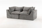 Cloud Couch Oversized Modular Sectional Sofa with Modular Design - Antique Grey