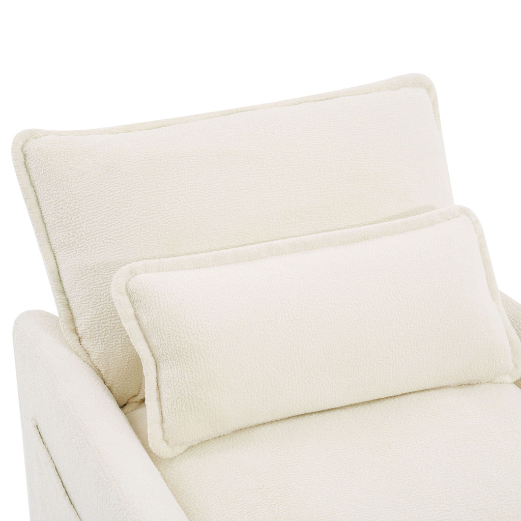 Modern Loveseat Sofa with Side Storage Pockets - Green, Beige, or Dark Gray