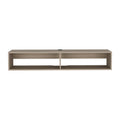Moore Floating TV Stand with Cable Management - Light Brown, Black, or White