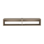 Moore Floating TV Stand with Cable Management - Light Brown, Black, or White