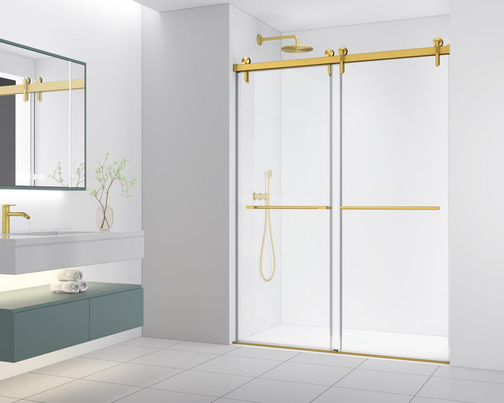 Frameless Double Sliding Shower Door