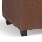 Avalon Upholstered Storage Ottoman with Flip-Over Serving Trays - Multiple Colors