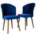 Comfortable Parsons Dining Chair Set with No Assembly Required - Beige, Blue, Yellow