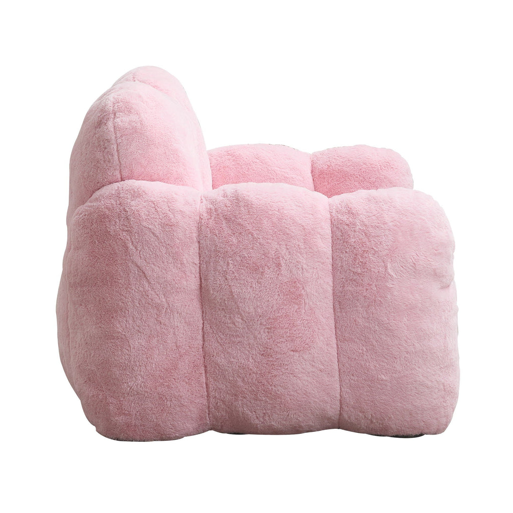 Lotus Style Compression Sofa Bean Bag with Ergonomic Design - White or Pink
