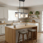 Adjustable Cylindrical Pendant Light with Frosted Glass Shade - Black or Gold