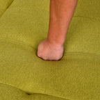 Sofa Bed with Foldable Design and Cup Holder - Green