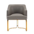 Modern Dining Chair with Solid Wood Frame - Dark Gray, Beige, or Black