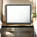 Haiden Weathered Mirror with Beveled Glass - Black