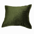 Velvet Throw Pillow with Luxe Shine & Structured Support – Deep Forest Green