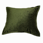 Velvet Throw Pillow with Luxe Shine & Structured Support – Deep Forest Green