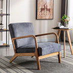 Mid-Century Modern Accent Chair with Cushioning - Multiple Colors