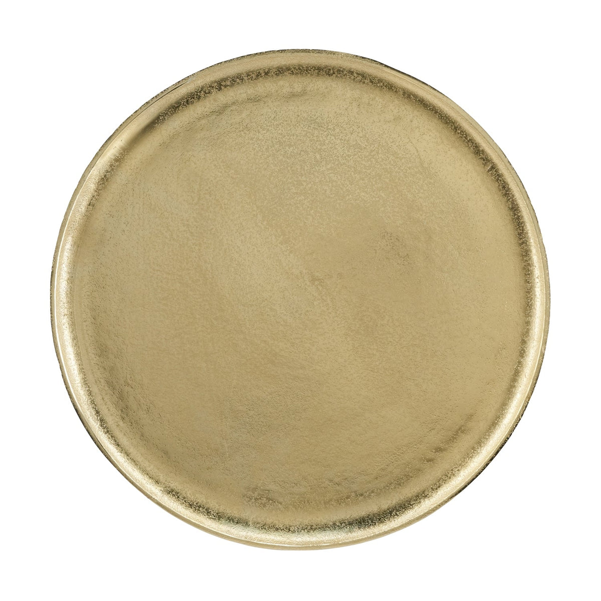 Metal Dual Bird Side Table with Round Tray - Gold