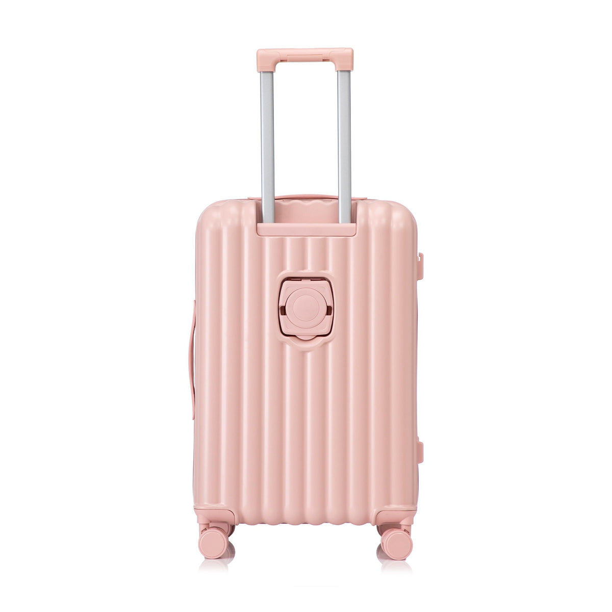 Spinner Wheel Luggage Set with USB Port and Holders - Pink, Black, Green