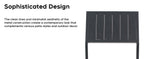 Modern Metal Side Chair Set with Ergonomic Support - Set of 2