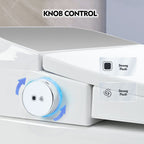 Heated Seat Smart Toilet with Foot Sensor Flush - White