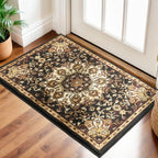 Classic Medallion Area Rug with Elegant Pattern - Polypropylene