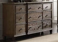 Baudouin Weathered Oak Dresser with 9 Spacious Drawers - Oak