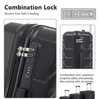 3 Pieces Set Spinner Wheel Luggage With Combination Lock