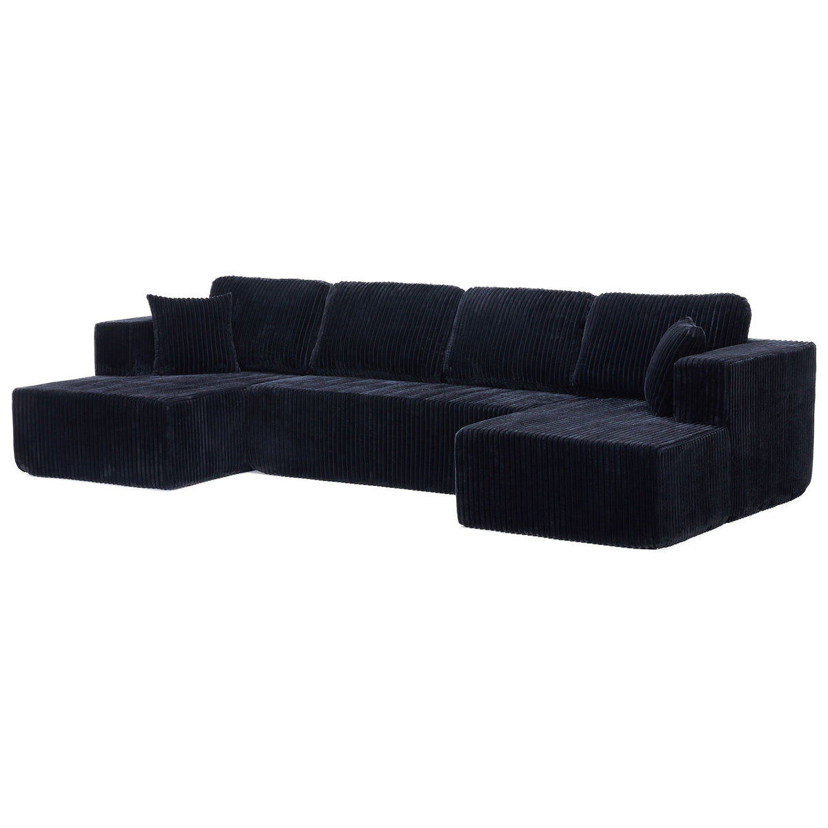 U-Shape Modular Sectional Sofa with Modular Design - Corduroy
