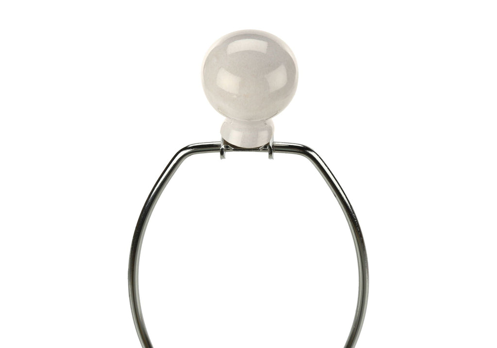 Contemporary Ceramic Table Lamp with 3-Way Switch - Cream