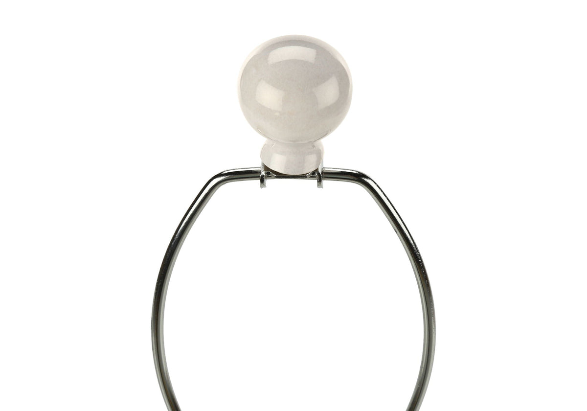 Contemporary Ceramic Table Lamp with 3-Way Switch - Cream