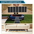Adjustable Dog Ramp for Couch with Non-Slip Pads - Solid Wood