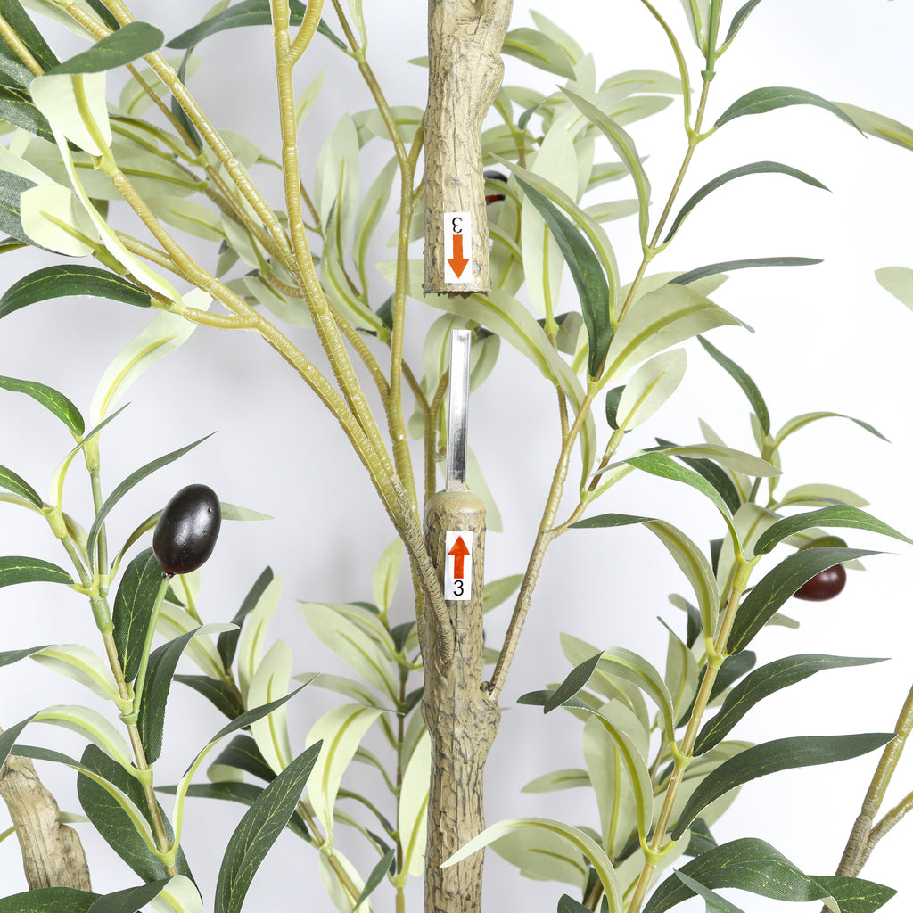 5' Artificial Olive Tree with Realistic Green Leaves - Green Leaves