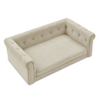 Modern Elegant Rectangle Pet Bed with Elevated Design - Multiple Colors