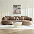 128.74 Inch Modern Sectional Curved Sofa Couch