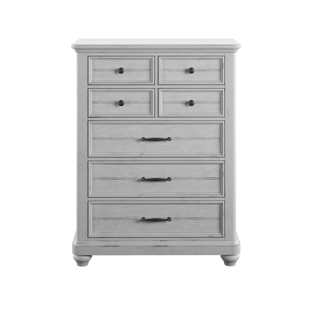 7 Drawer Chest with Spacious Storage - Gray