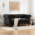 VIVALUX 59.44" Chesterfield Velvet Loveseat Sofa
