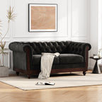 VIVALUX 59.44" Chesterfield Velvet Loveseat Sofa