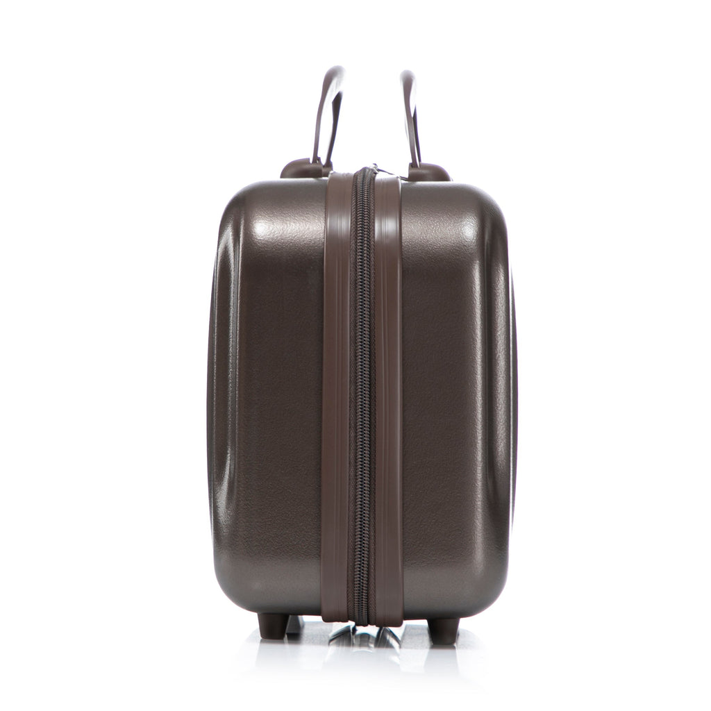 ABS Spinner Wheel Luggage Set with Cosmetic Case - Brown