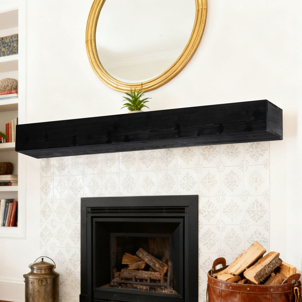 Floating Fireplace Mantel Shelf with Invisible Wall Mount - Multiple Colors